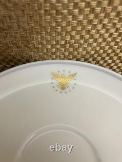 24 Piece Set Pan Am President Pattern Cups & Saucers Noritake Japan Gold Eagle