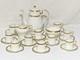 24pcs Aynsley Elizabeth 7947 Gold Encrusted Laurel Demitasse Coffee Set For Ten