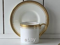 24pcs Aynsley Elizabeth 7947 Gold Encrusted Laurel Demitasse Coffee Set for Ten