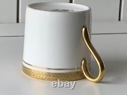 24pcs Aynsley Elizabeth 7947 Gold Encrusted Laurel Demitasse Coffee Set for Ten