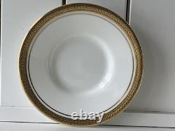 24pcs Aynsley Elizabeth 7947 Gold Encrusted Laurel Demitasse Coffee Set for Ten
