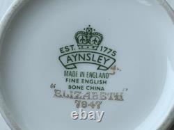 24pcs Aynsley Elizabeth 7947 Gold Encrusted Laurel Demitasse Coffee Set for Ten