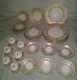 29 Royal Worcester Embassy White Gold Plates Cups Saucer Dinner Place Setting