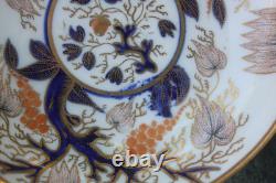 2 Antique Cup Saucer John Rose Coalport Candlelight Vine Imari Georgian Gilded