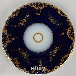 2 Antique c1890 Austrian Royal Vienna Demitasse Espresso Cup & Saucer Gold Gilt