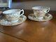 (2) Royal Crown Derby Aves Gold Cups & Saucers Bone China A1235 A+ Condition