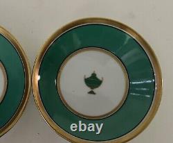 2 Vintage Richard Ginori Contessa Green Demitasse/Espresso Cup & Saucer