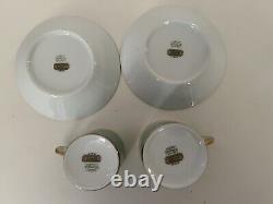 2 Vintage Richard Ginori Contessa Green Demitasse/Espresso Cup & Saucer