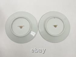 2x Cartier Limoges La Maison de Louis Cartier Cups & Saucers