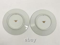 2x Cartier Limoges La Maison de Louis Cartier Cups & Saucers 1x Saucer CHIP