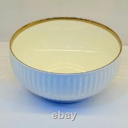 32pc Luxury White Dinnerware Set Gold Rim Porcelain Plates Bowls Cups & Tray