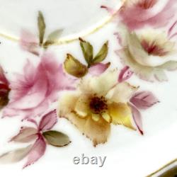 3 Cobalt & Gold Grainger & Co Worcester Cups & Saucers, Royal China Works, 3727