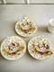 3 Cups & Saucers English Coalport Cairogold Birds Vintage Bone China Read