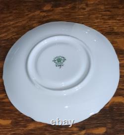 4 Sets Coalport Eden Cups & Saucers Gold on White Background