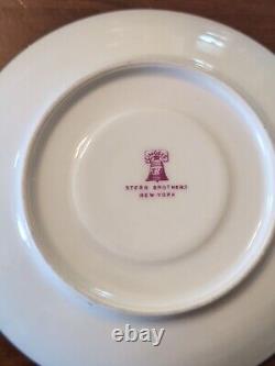 4 T&V Tressemanes Vogt French Limoges Cups & Saucers Conde Style Gold Encrusted