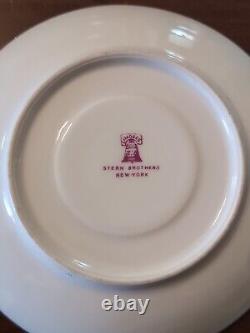 4 T&V Tressemanes Vogt French Limoges Cups & Saucers Conde Style Gold Encrusted