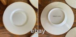 4 Tiffany & Co Demitasse/Espresso Cups & Saucers Gold Trim Holds 5 oz PRISTINE