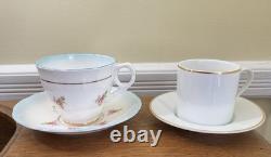 4 Tiffany & Co Demitasse/Espresso Cups & Saucers Gold Trim Holds 5 oz PRISTINE
