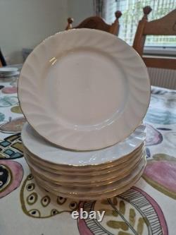 51 Piece Dinning Set. Harmony Bone China set with Gold rim around each iteam