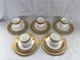 5 Wedgwood Ascot Pattern Coffee Can Trio's Cup, Saucer And Plate