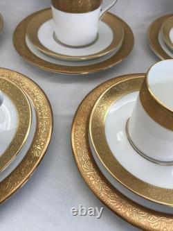 5 Wedgwood Ascot pattern Coffee Can Trio's Cup, Saucer and Plate