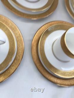 5 Wedgwood Ascot pattern Coffee Can Trio's Cup, Saucer and Plate