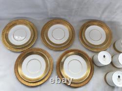 5 Wedgwood Ascot pattern Coffee Can Trio's Cup, Saucer and Plate