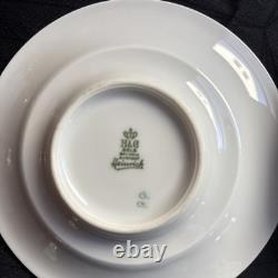 (6) H&C Selb Bavaria Heinrich Demitasse Espresso Cups & Saucers Gold Encrusted