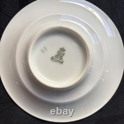 (6) H&C Selb Bavaria Heinrich Demitasse Espresso Cups & Saucers Gold Encrusted