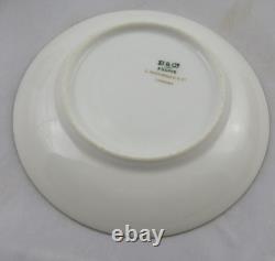 6 L. Bernardaud & Co Limoges Gold Band Greek Key Demitasse Cups & Saucers