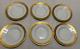 6 Raynaud Limoges Ambassador Coffee Or Tea Saucers Only Gold Encrusted 5 3/4