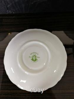 6 Regency cabbage rose heavily gold gilded 1930s tea cups & saucers