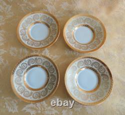 6 Sets Vintage ANC Fabrique Royale Limoges France Gold Demitasse Cups/Saucers