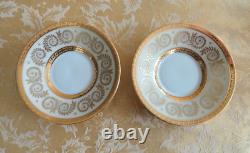 6 Sets Vintage ANC Fabrique Royale Limoges France Gold Demitasse Cups/Saucers