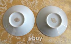 6 Sets Vintage ANC Fabrique Royale Limoges France Gold Demitasse Cups/Saucers