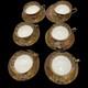 6 Stechcol Bone China Teacups & Saucers Gustav Klimt Adele Bloch-bauer Gold Art