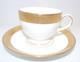 6 Wedgwood Ascot Gold Porcelain Tea Cup & Saucer Perfect