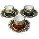 6 Pcs Minton Green Ref Gold Demitasse Espresso Cups Saucers Tiffany Co Grosvenor