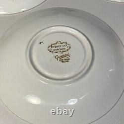6 pcs MINTON GREEN REF Gold DEMITASSE ESPRESSO CUPS SAUCERS TIFFANY CO GROSVENOR