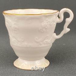 6 x Antique c1833 Copeland & Garrett True Trio Gold Gilt Tea Coffee Cup & Saucer
