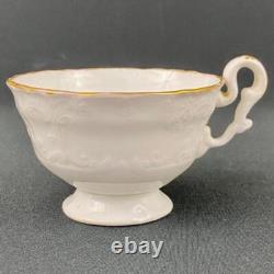 6 x Antique c1833 Copeland & Garrett True Trio Gold Gilt Tea Coffee Cup & Saucer