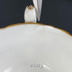 6 x Antique c1833 Copeland & Garrett True Trio Gold Gilt Tea Coffee Cup & Saucer