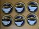 6 X John Aynsley Georgian Cobalt Patt No 7348 Tea Cups & Saucers All 1st