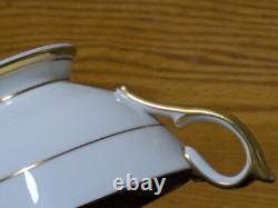 6 x John Aynsley Georgian Cobalt Patt No 7348 Tea Cups & Saucers All 1st