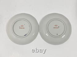6x Lomonosov Cobalt Net USSR Tea Cups & Saucers