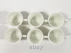 6x Lomonosov Imperial Porcelain Gold Demitasse Coffee Cups, Saucers & Plates
