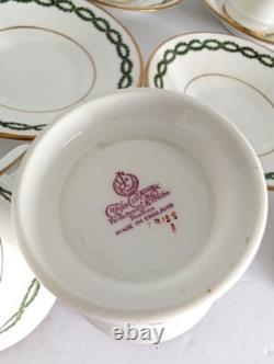 7 Antique George Jones Demitasse Cups Saucers Gilman Collamore NY Green Gold Set 7 Antique George Jones Demitasse Cups Saucers Gilman Collamore NY Green Gold Set