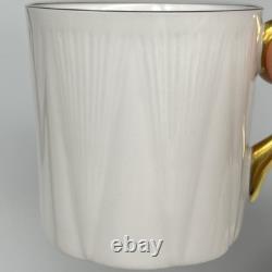 7 Sets SHELLEY Regency DELICATE WHITE GOLD TRIM Minty DEMITASSE CUPS & SAUCERS