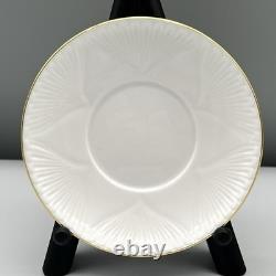 7 Sets SHELLEY Regency DELICATE WHITE GOLD TRIM Minty DEMITASSE CUPS & SAUCERS