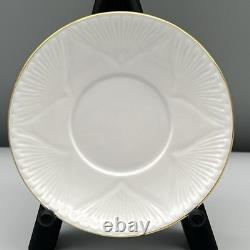 7 Sets SHELLEY Regency DELICATE WHITE GOLD TRIM Minty DEMITASSE CUPS & SAUCERS